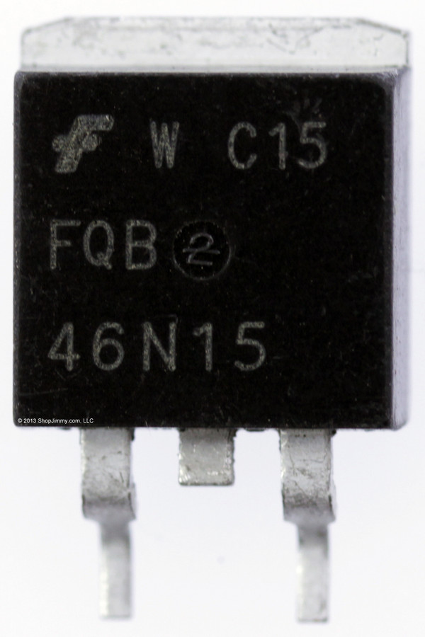 Lot of 6 NEW Original FQB46N15 150V N-Channel MOSFET Transistors