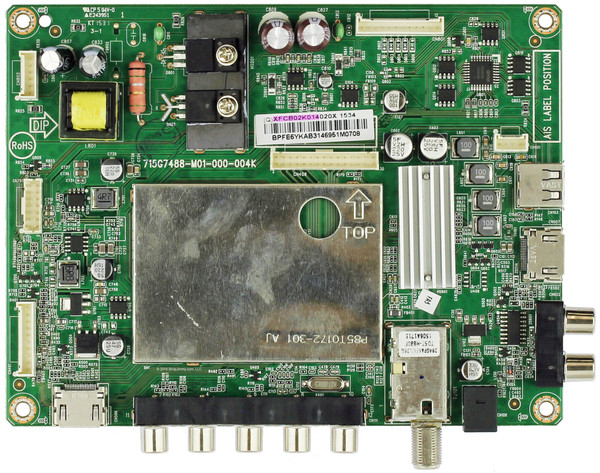 Vizio 756TXFCB02K014 Main Board for D43-C1 (LTT7SEBR Serial)