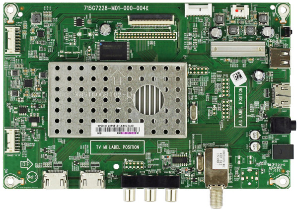 Insignia 756TXECB0TK0080 Main Board for NS-32DR420NA16 (REV A)