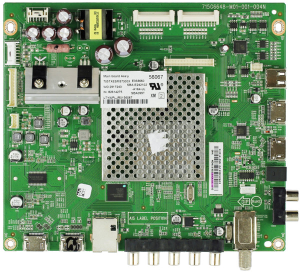 Vizio 756TXECB02K0690 Main Board for E500i-B1 (LTYWPLJR)