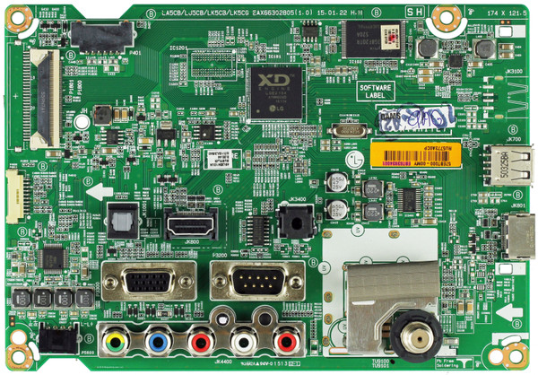 LG EBT63934001 Main Board for 49LX341C-UA (BUSYLJR)