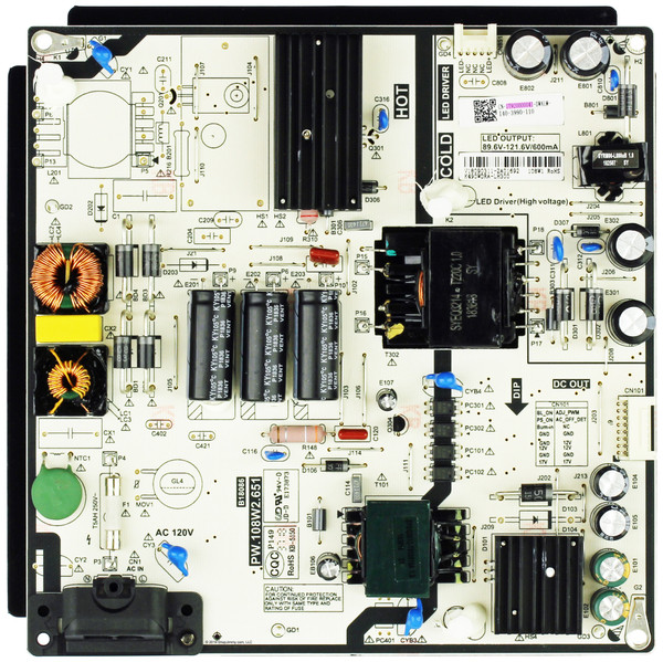 Toshiba 1T92000004I Power Supply Board/LED Driver
