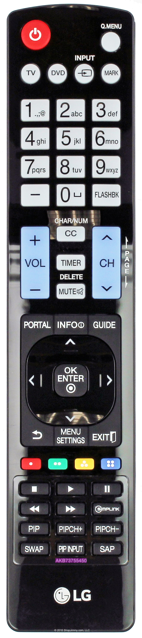 LG AKB73755450 Remote Control - Open Bag