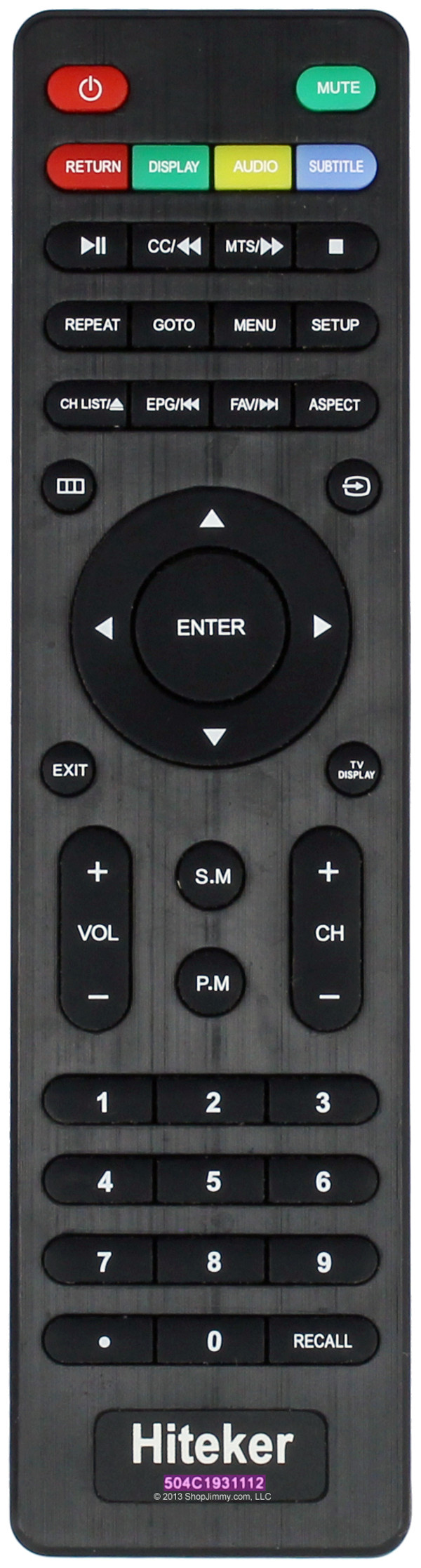 Hiteker 504C1931112 Remote Control