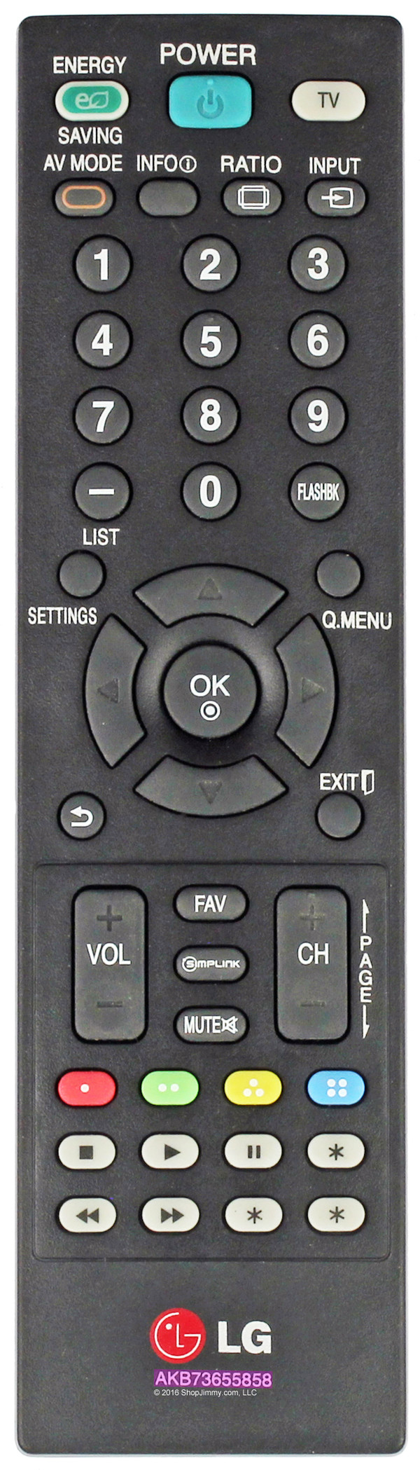 LG AKB73655858 Remote Control