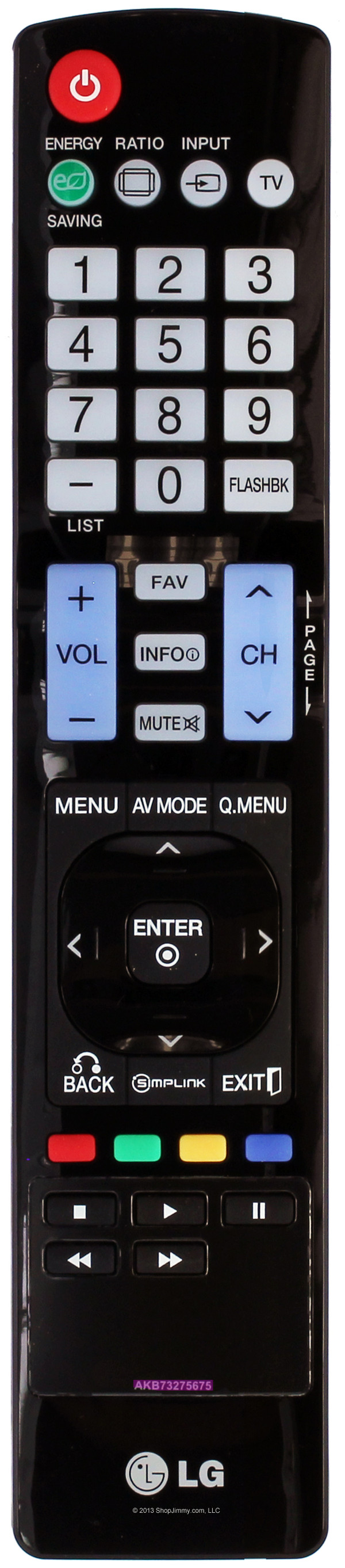 LG AKB73275675 Remote Control