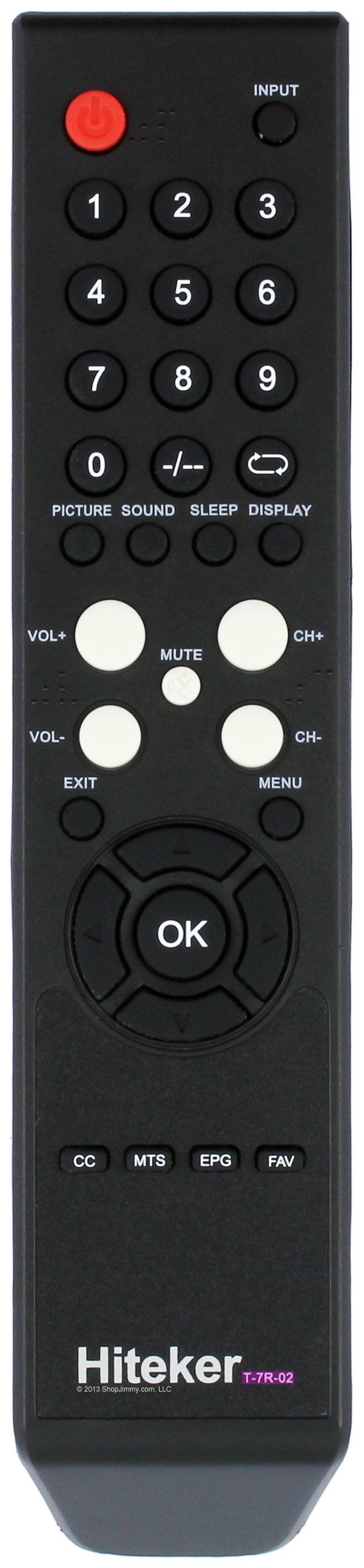 Hiteker 118020195 (T-7R-02) Remote Control