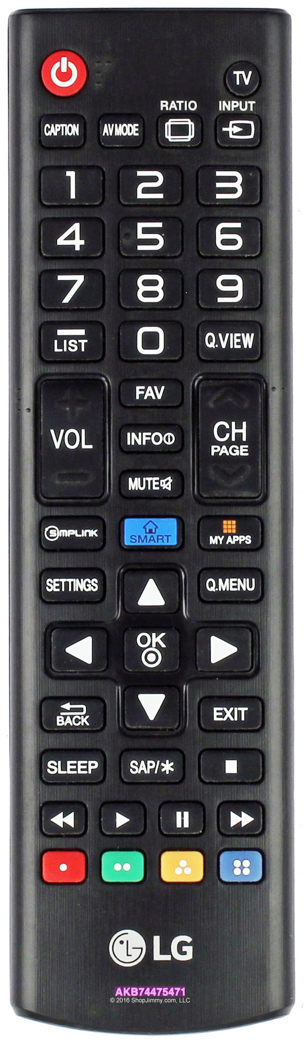 LG AKB74475471 Remote Control - Open Bag