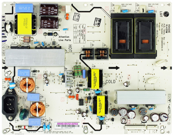 Vizio 0500-0412-0750 (PLHL-T802A, 3PCGM10001A-R) Power Supply / Backlight Inverter VL420M VO420E
