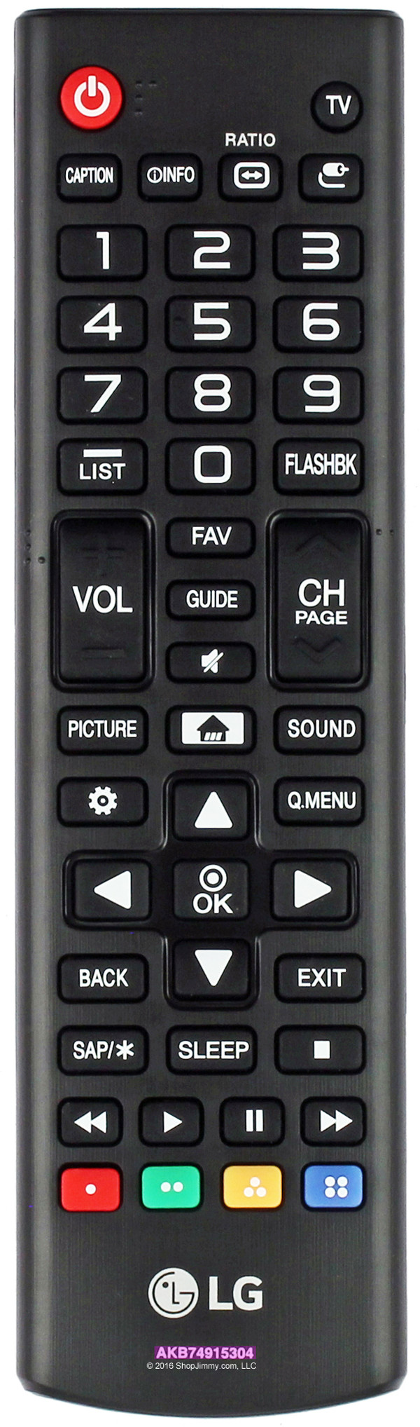 LG AKB74915304 Remote Control - New