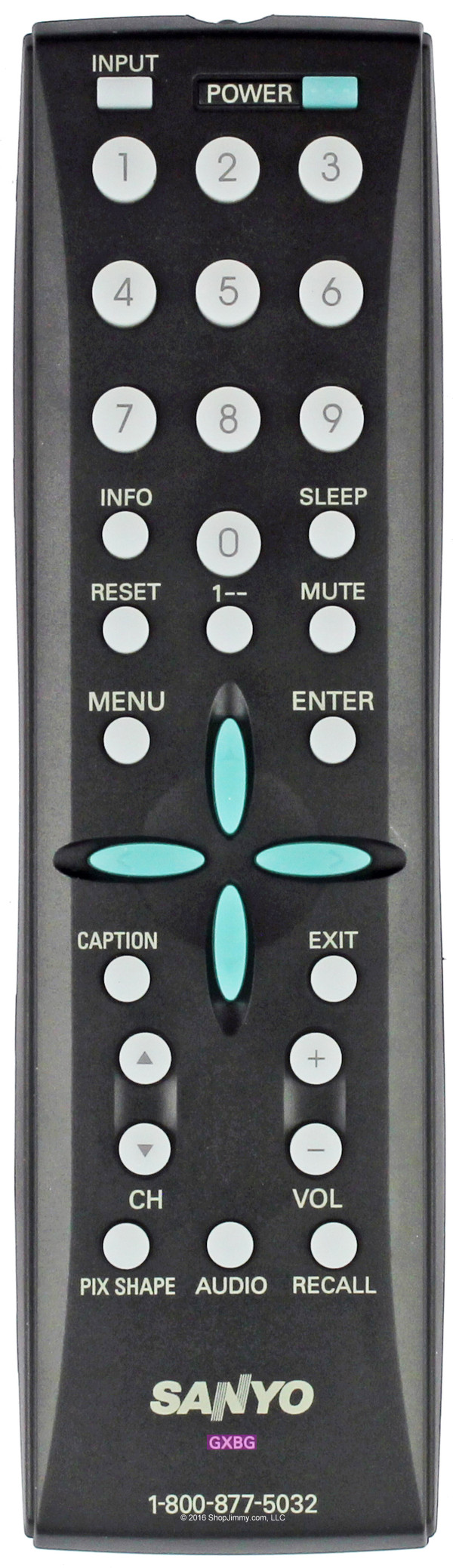 Sanyo GXBG Remote Control for DP26647 DP32647 DP37647 DP42849 DP50747