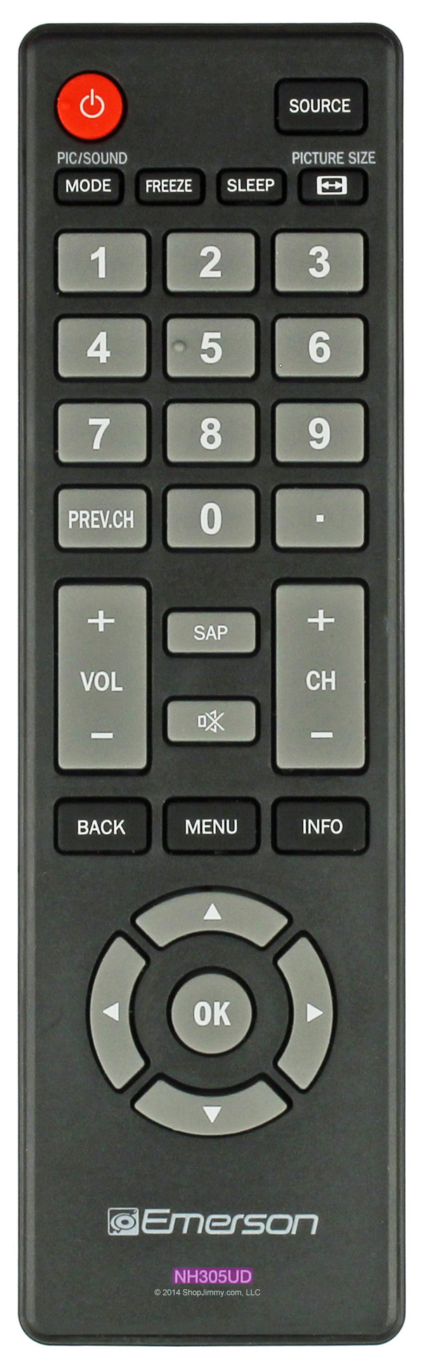 Emerson NH305UD Remote Control