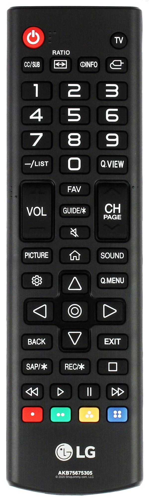 LG AKB75675305 Remote Control--Used