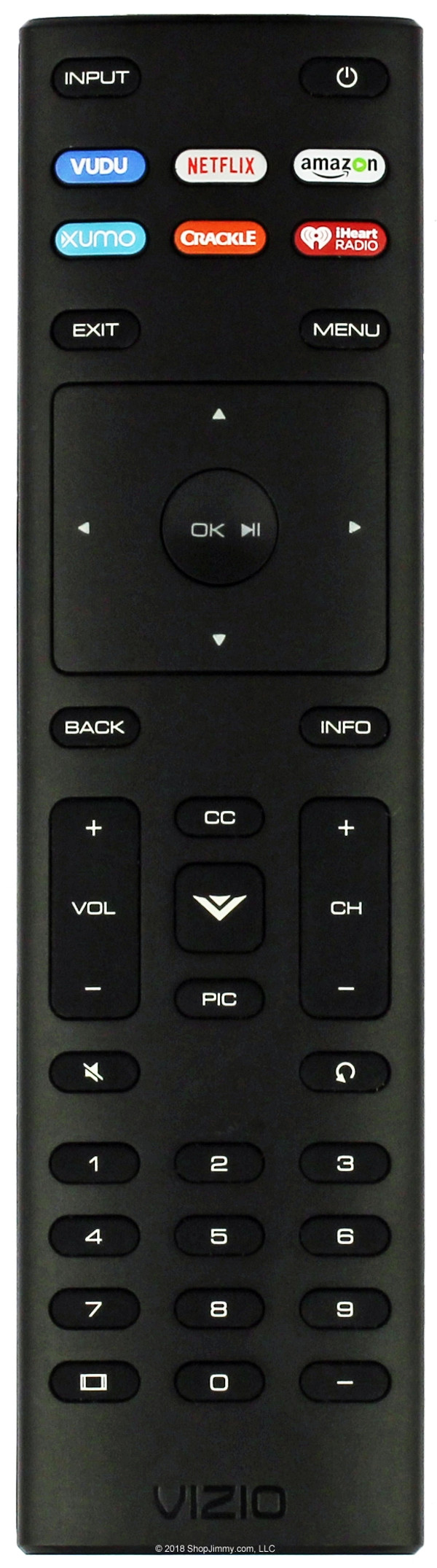 Vizio XRT136-00111203301 Remote Control -- New