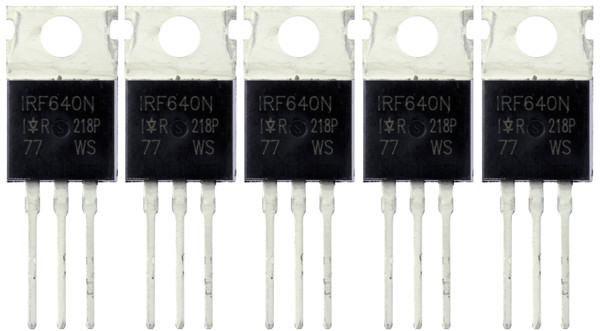International Rectifier IRF640N HEXFET Power MOSFET Transistor (5-Pack)