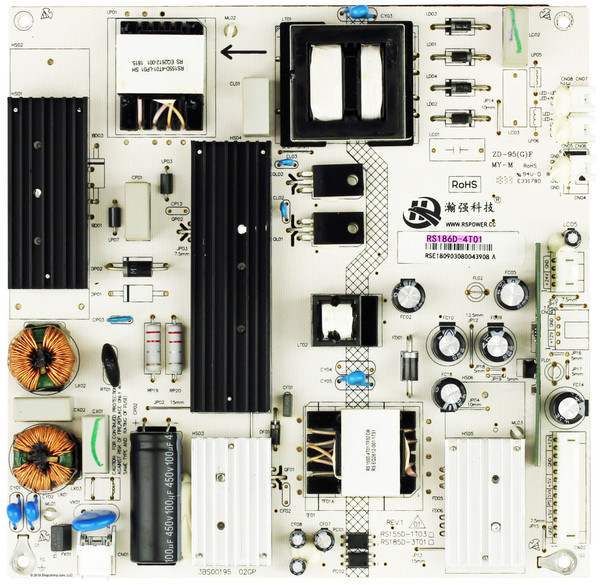 RCA RS186D-4T01 Power Supply / LED Board