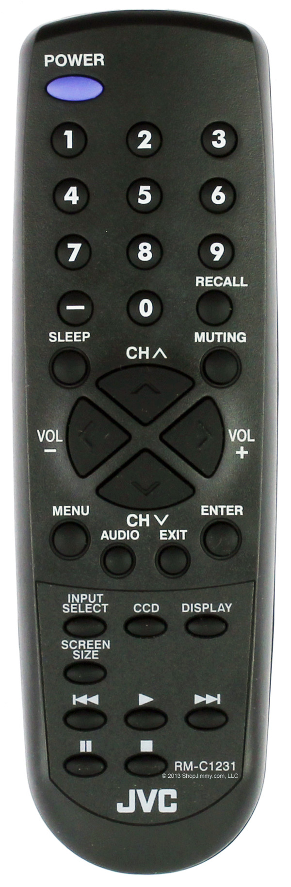 JVC 076E0TZ011 Remote Control