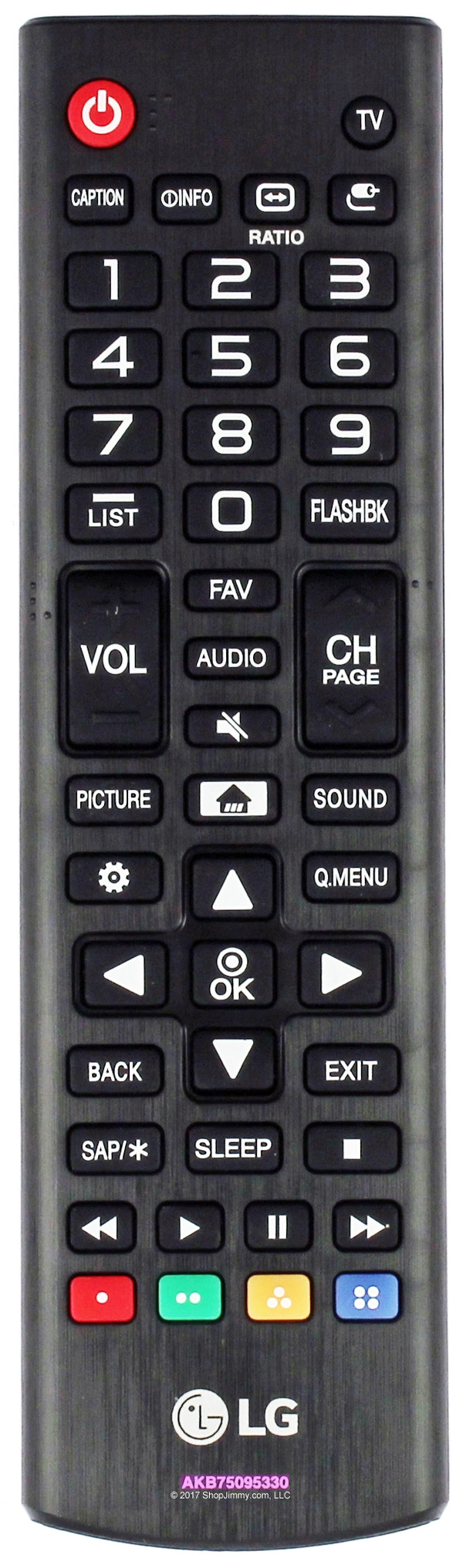 LG AKB75095330 Remote Control-- OPEN BAG