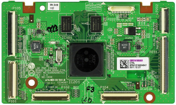 LG EBR74185001 (EAX64290701) Main Logic CTRL Board-Rebuild