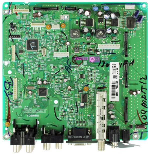 Toshiba 75007559 (PE0311A-1, V28A00035801) Main Board-Rebuild