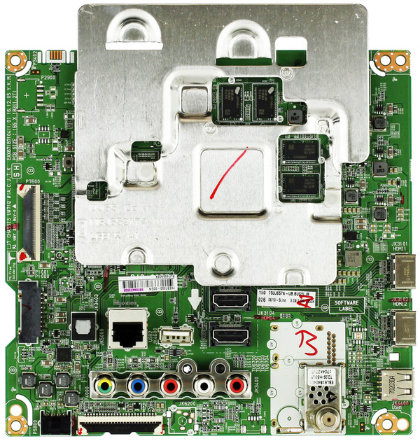 LG EBT64473504 Main Board for 75UJ657A-UB.BUSYLJR