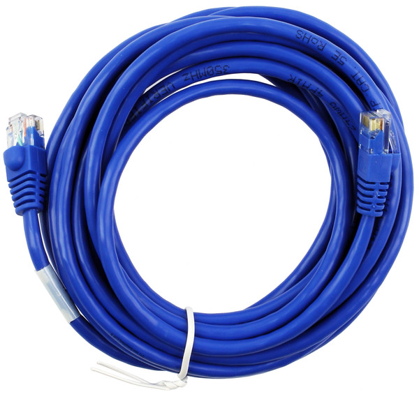 Quiktron 570-110-014 14ft Value Series Cat5E Booted Patch Cord - Blue