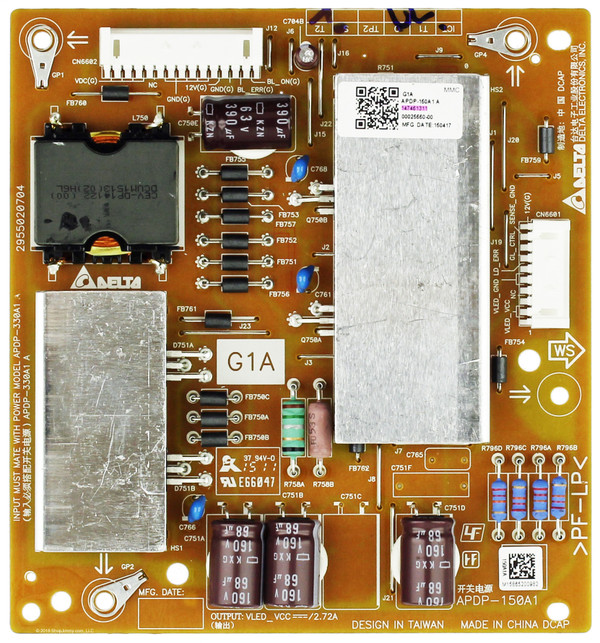 Sony 1-474-613-11 (APDP-150A1 A) G1A Static Converter Board