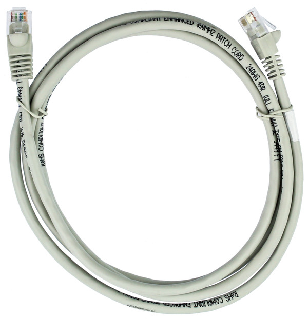Quiktron 570-100-005 5ft Value Series Cat5E Booted Patch Cord - Gray