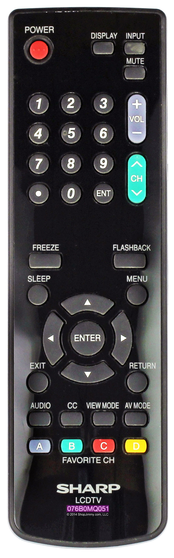 Sharp 9JD076B0MQ051 Remote Control