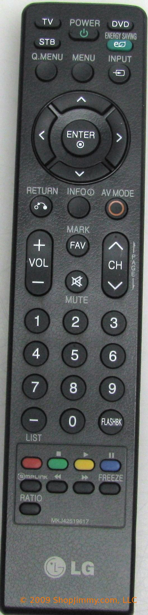 LG MKJ42519617 Remote Control