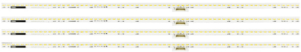 Sony NLAW40286 SYV6532  LED Backlight Strip/Bars (4) KDL-65W850A