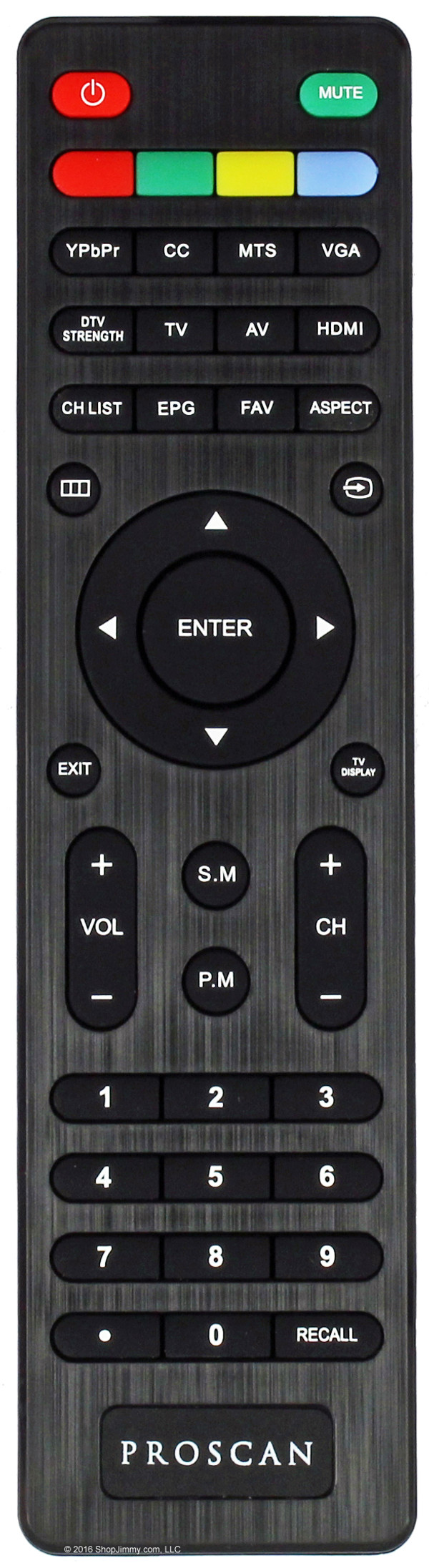 Proscan PLDED3273A-C Remote Control-- Open Bag