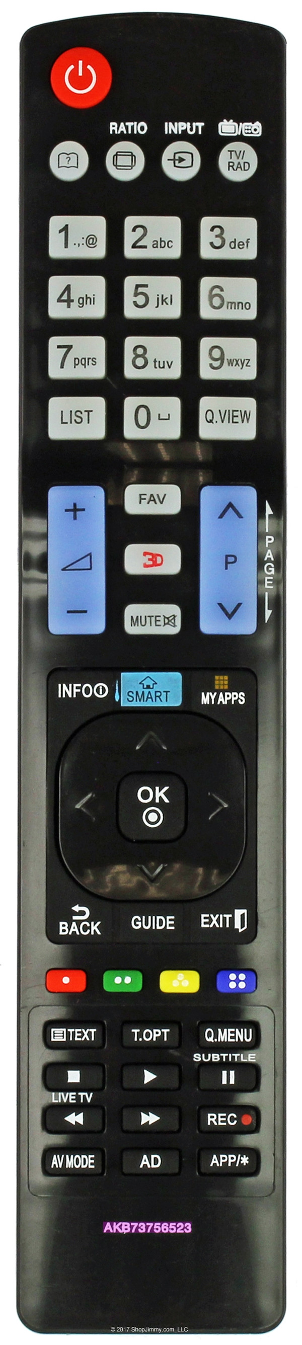 LG AKB73756523 Remote Control--NEW