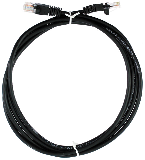 Quiktron 570-135-007 7ft Value Series Cat5E Booted Patch Cord - Black