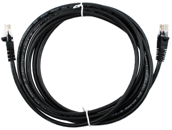 Quiktron 570-135-010 10ft Value Series Cat5E Booted Patch Cord - Black