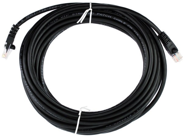 Quiktron 570-135-025 25ft Value Series Cat5E Booted Patch Cord - Black