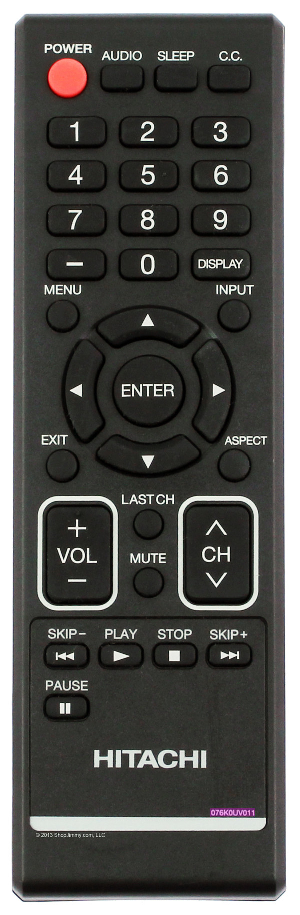 Hitachi 076K0UV011 Remote Control