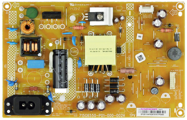 Vizio PLTVEF201XAF5 Power Supply / LED Board