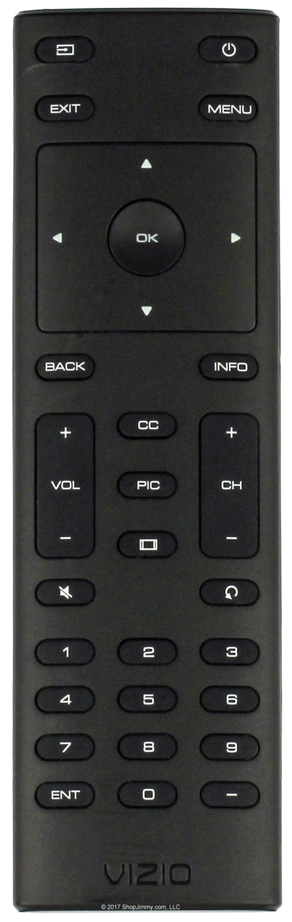 Vizio XRT134 (600156T00-886-G) Remote Control--OPEN BAG