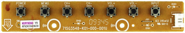 Vizio KEPF9ZA3 (715G3548-K01-000-001U) Key Controller