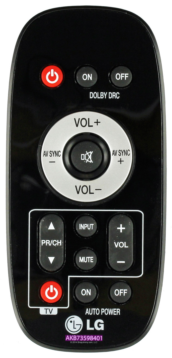 LG AKB73598401 Remote Control