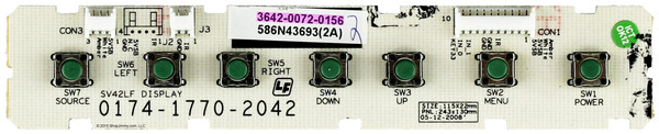 Vizio 3642-0072-0156 (0174-1770-2042) Key Control Board