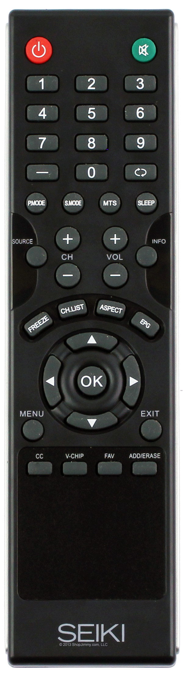 Seiki SE421TT Remote Control