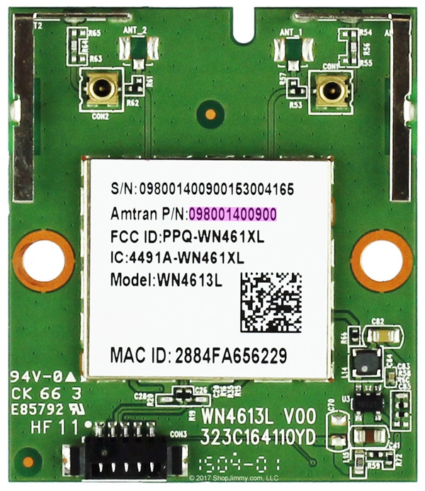 Sharp/Vizio 0980-0140-0900 WiFi Wireless Adapter Module