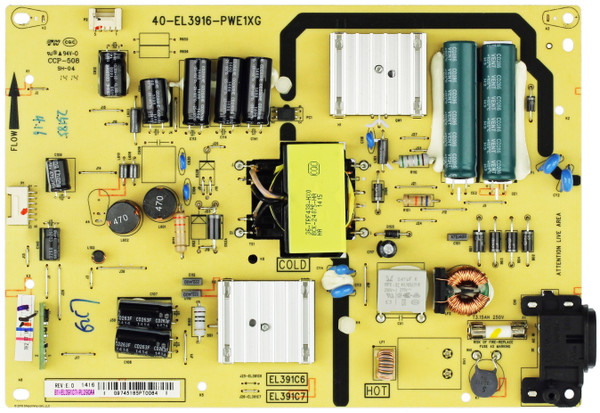 TCL 81-EL391C7-PL290AA Power Supply for 39S3600