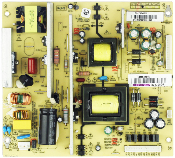 RCA RE46HQ1700 Power Supply / LED Board
