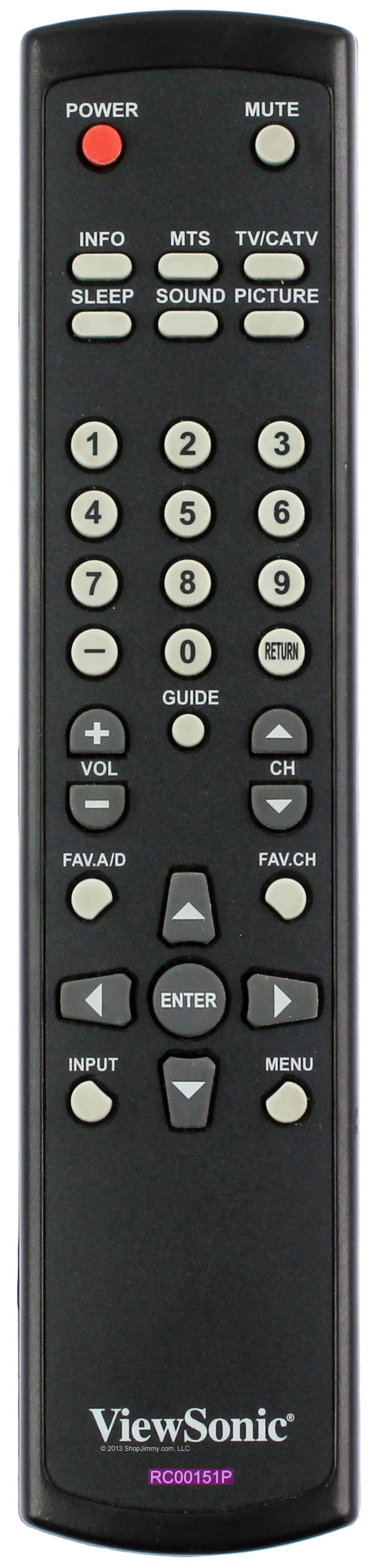 ViewSonic A00008158 (RC00151P) Remote Control