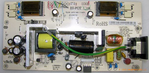 G821MABW35CX1-003 Power Supply / Backlight Inverter
