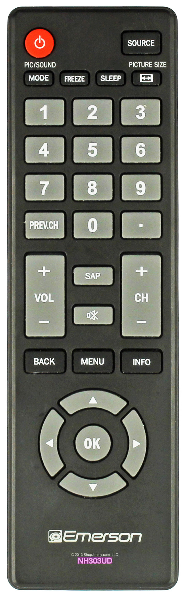 Emerson NH303UD Remote Control--NEW