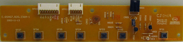 Polaroid E/RSAG7.820.236A-1 Key Control board IR Remote Sensor